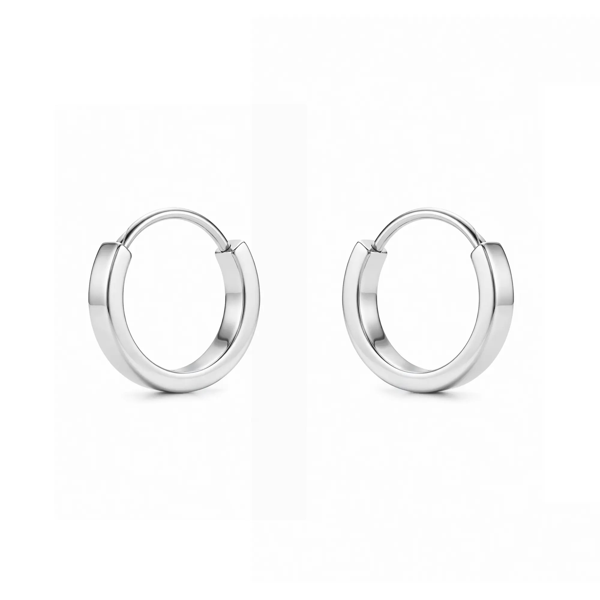 Titanium Small Hoops Silver 8 Mm, 10 Mm, 6mm – Just-Ti Earrings