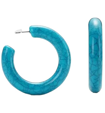 Large Sapphire Hoops . posts are made from titanium.