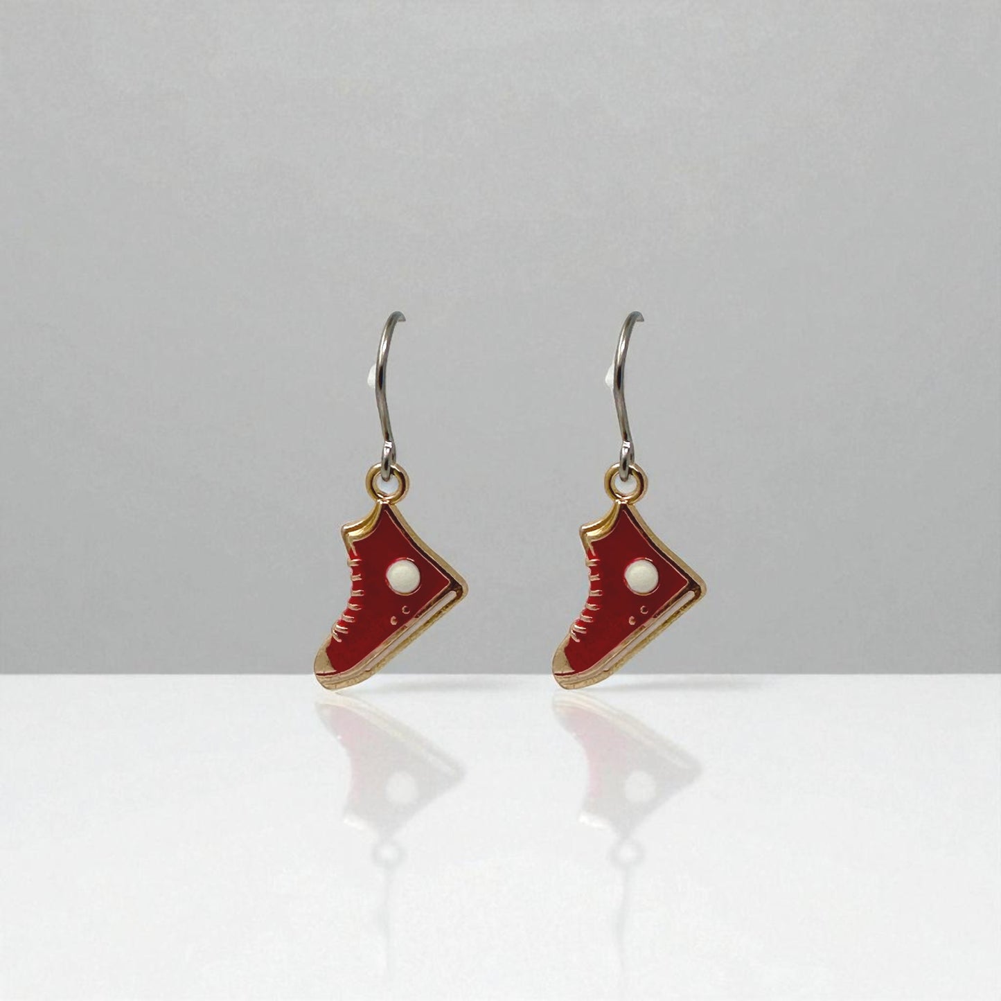 Running Shoe Charm Drop Earrings