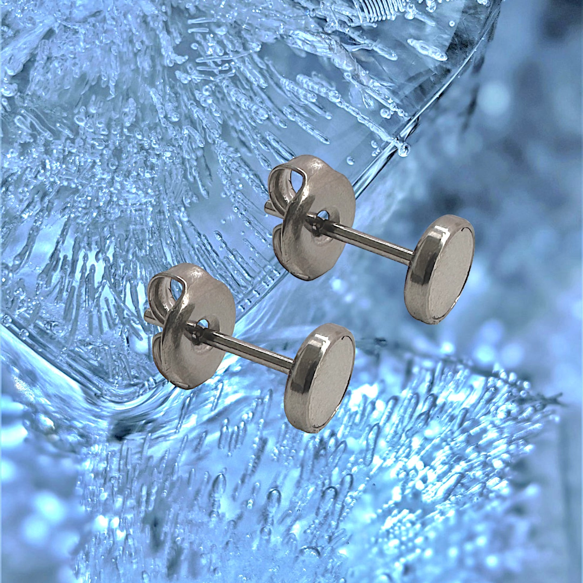 Titanium TI-GO Magnetic Stud Base interchangeable earring system for a truly hypoallergenic jewellery