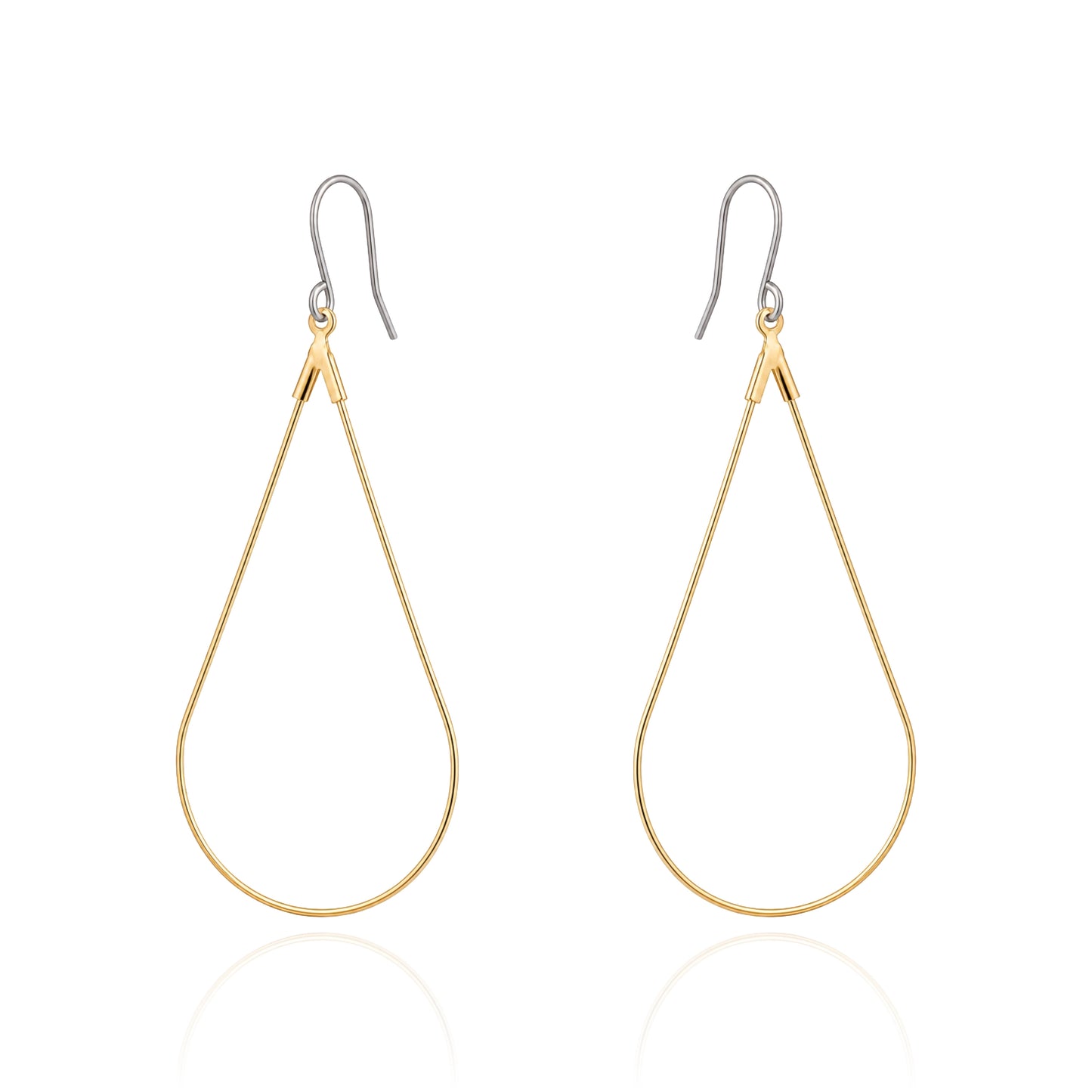 Tear Drop Hoop Earrings