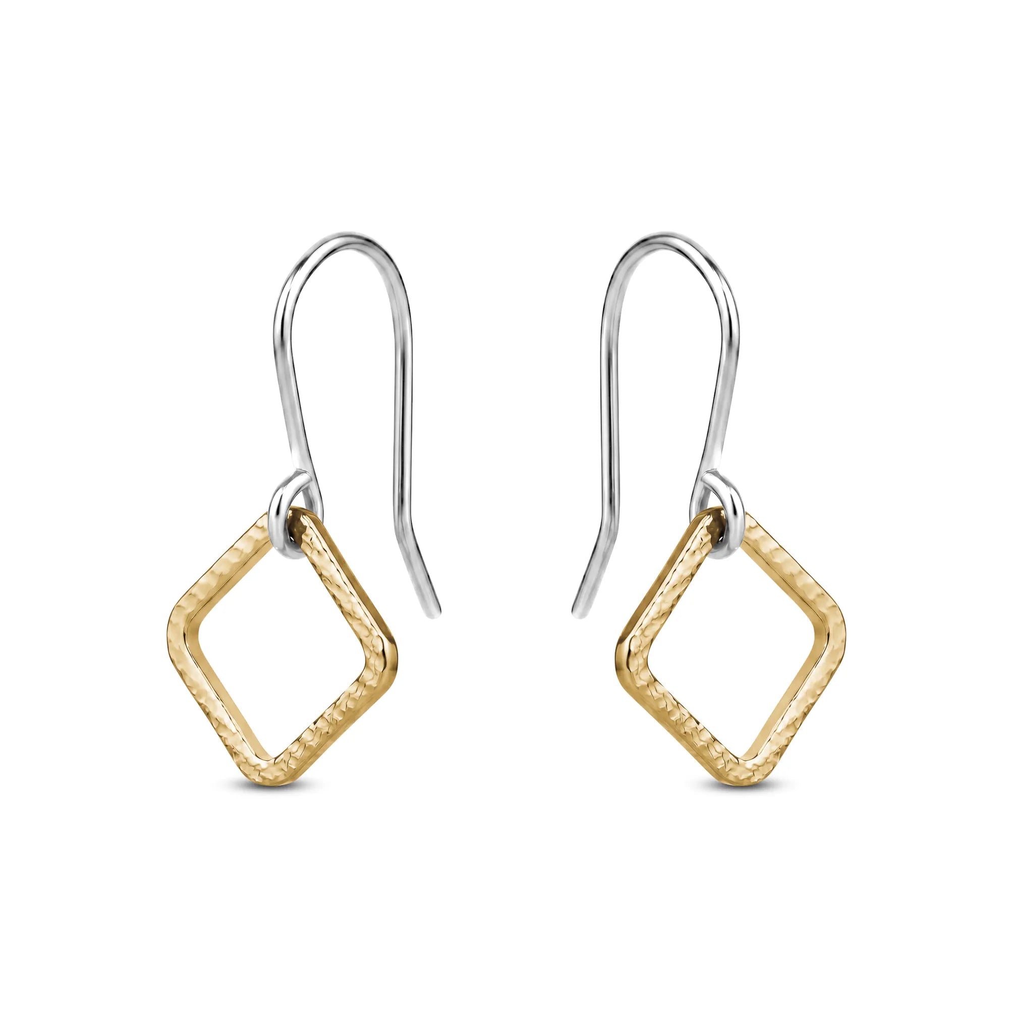 Looped Square Minimal Earrings – Just-Ti Earrings