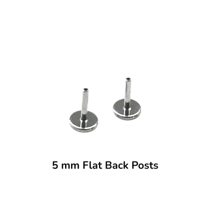 Titanium flat back posts