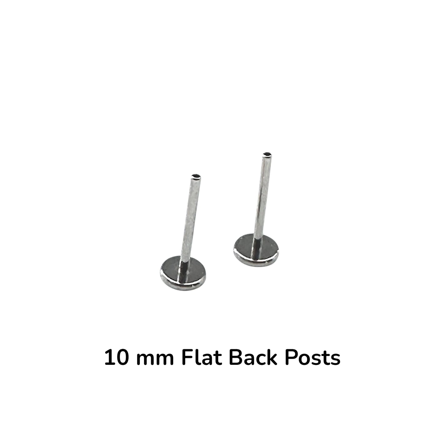 Titanium flat back posts