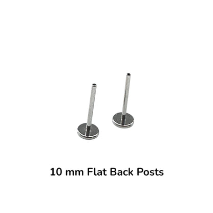 Titanium flat back posts
