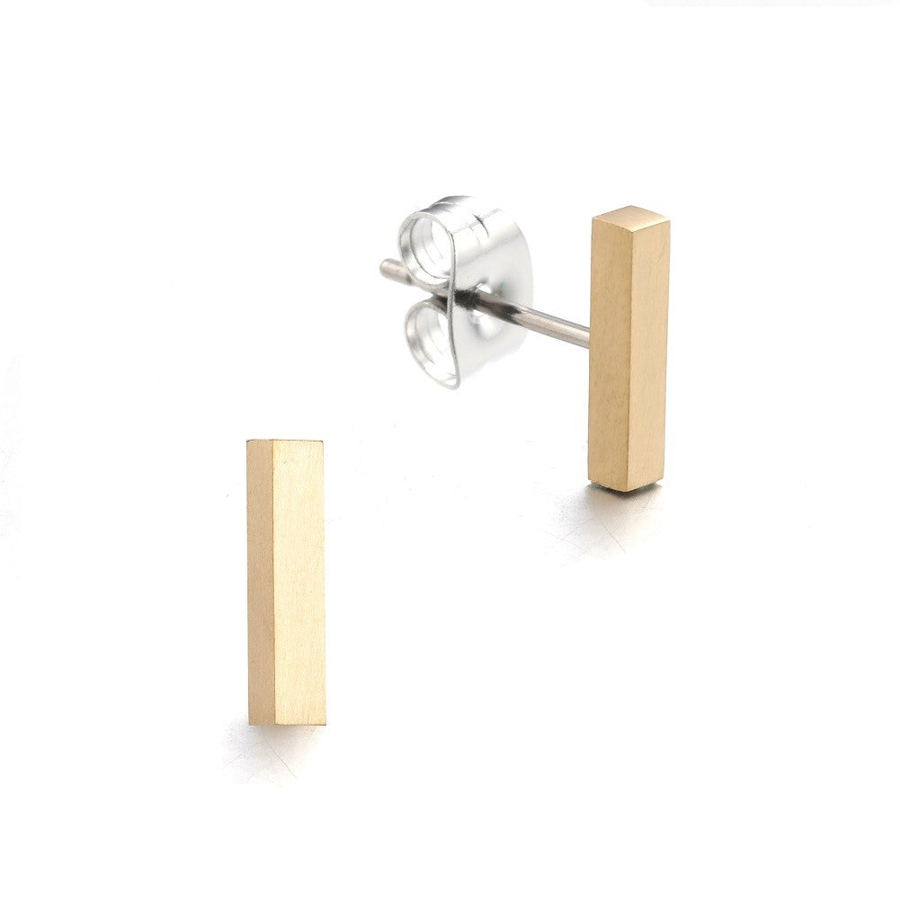 Gold and Silver Bar Studs