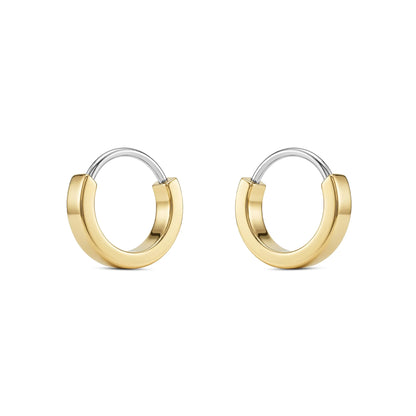 Petits anneaux en titane doré 8mm, 10mm