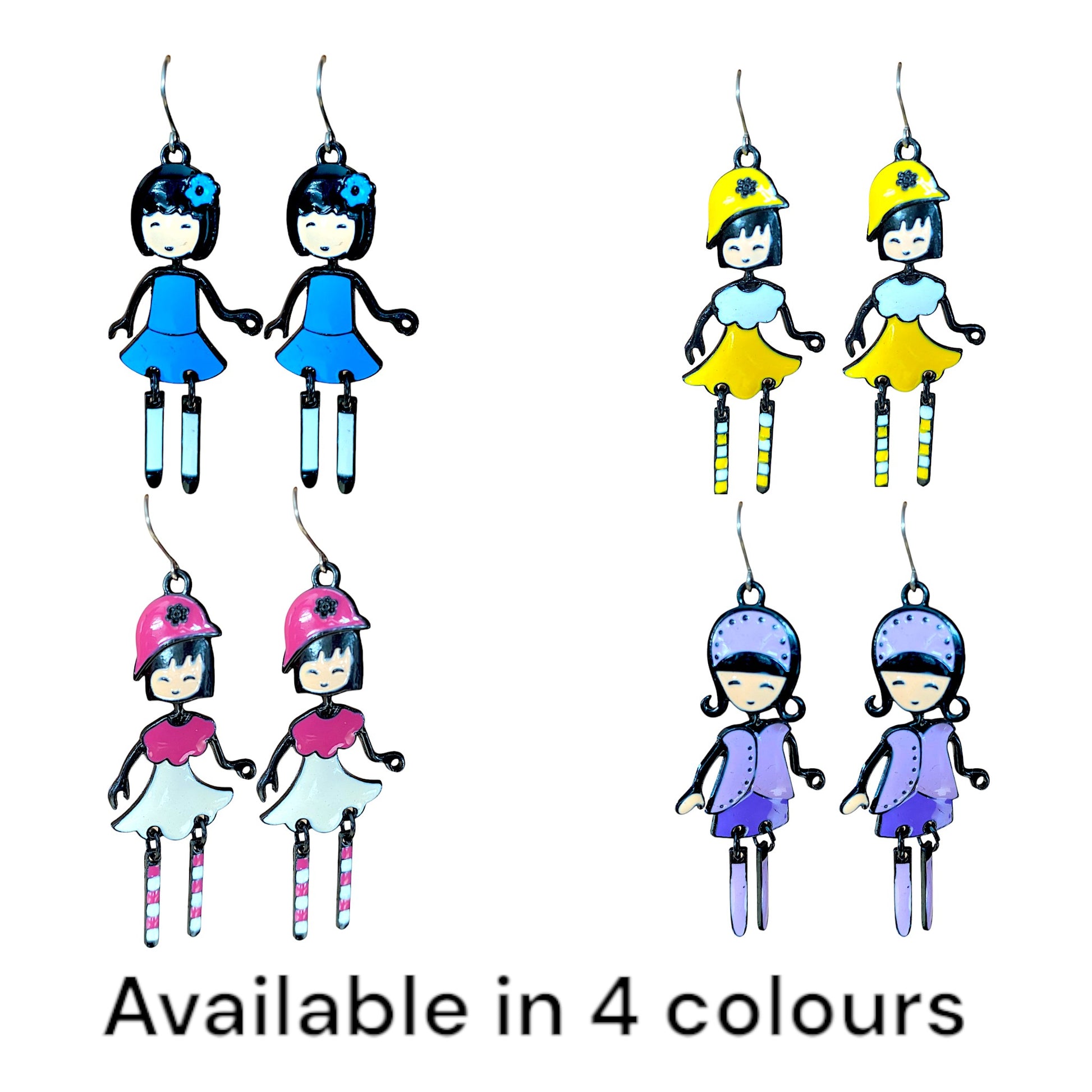 Harajuku Girl earrings titanium