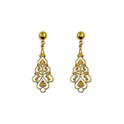 Titanium Interchangeable magnetic Hypoallergenic Earrings  Princess Filigree