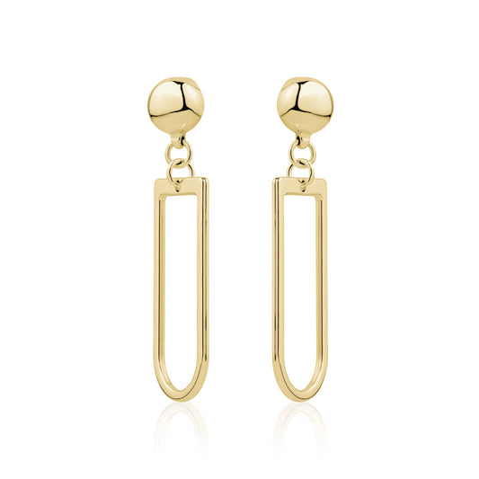 Titanium Square Hoop  interchangeable earring. Detachable earrings hypoallergenic on a white background