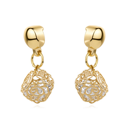 Magnetic Rose Box earrings. Detachable earrings for a truly hypoallergenic jewellery on a white background