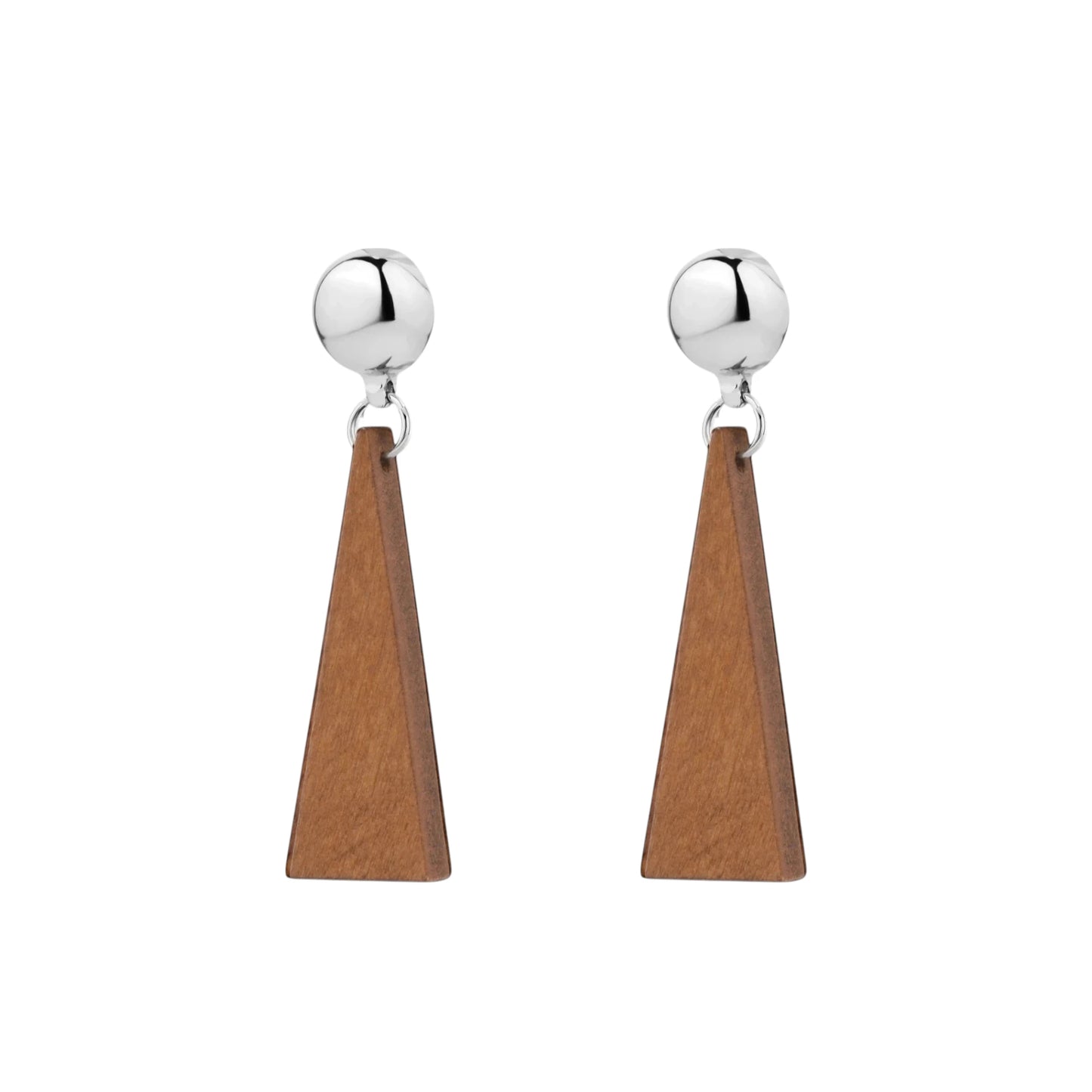 Ti-Go Wooden Triangle Earrings