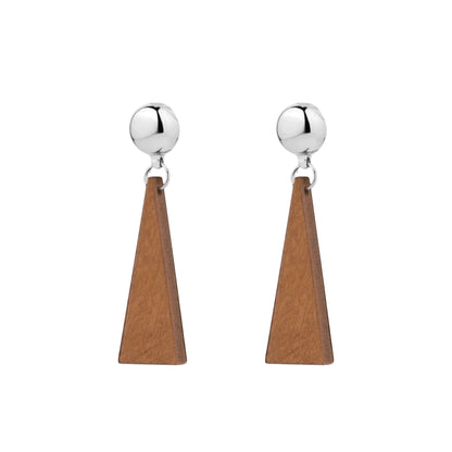Ti-Go Wooden Triangle Earrings