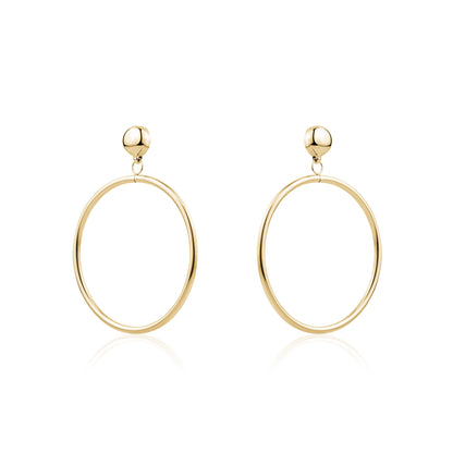 Gold 40mm hoops titanium interchangeable earring system Titanium is a hypoallergenic metal that is lightweight and durable perfect choice for those with sensitive ears.