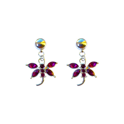 titanium interchangeable earring system on a white background