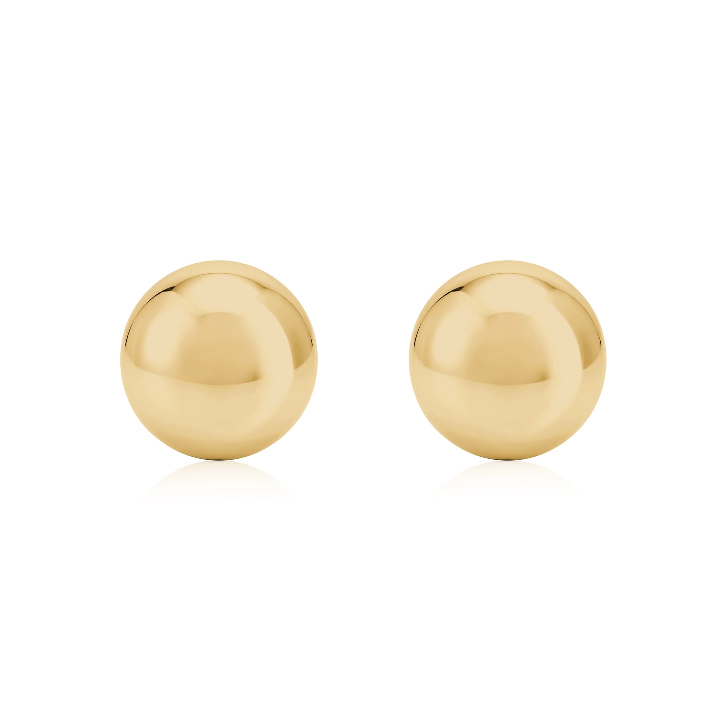  Gold Magnetic Stud covers. Detachable earrings for a truly hypoallergenic jewellery on a white back ground
