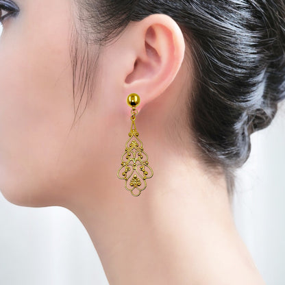 Titanium Interchangeable magnetic Hypoallergenic Earrings  on a woman