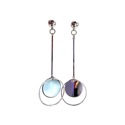 Pendulum Earring. Detachable earrings for a truly hypoallergenic jewellery on a white background