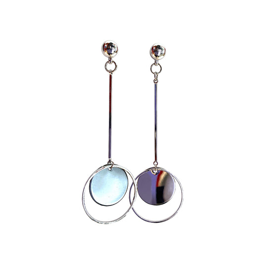 Pendulum Earring. Detachable earrings for a truly hypoallergenic jewellery on a white background