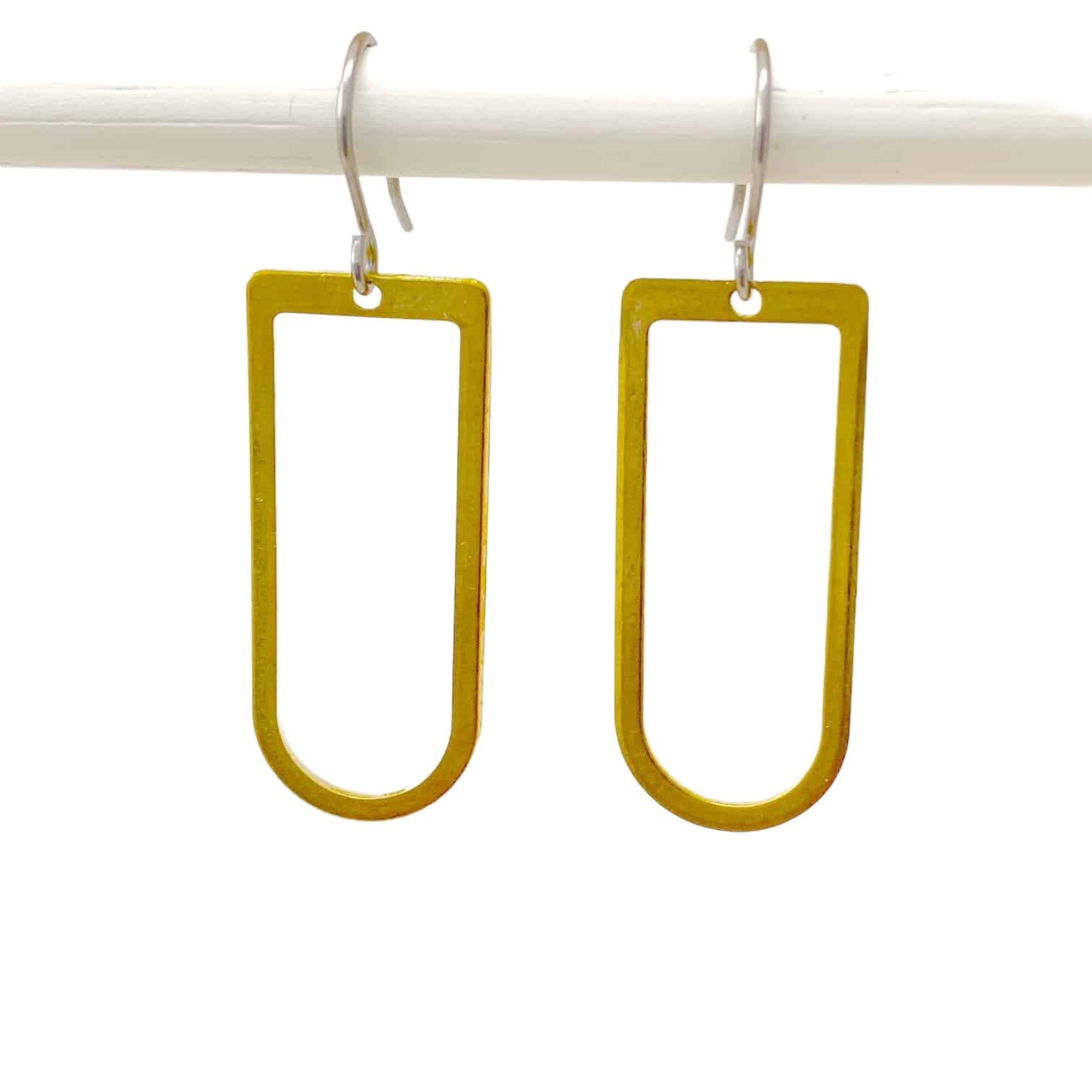 Titanium hoop earrings - Square hoop earring