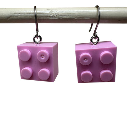 Lego Block Earrings