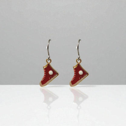 Running Shoe Charm Drop Earrings