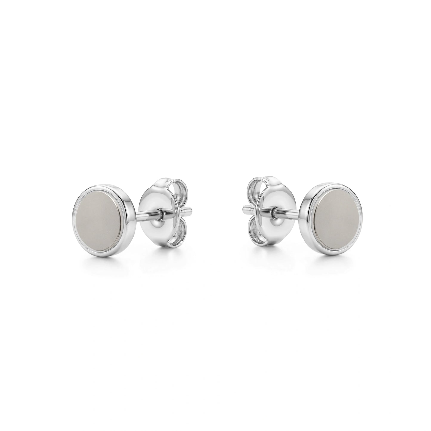 Titanium TI-GO Magnetic Stud Base interchangeable earring system on a white background