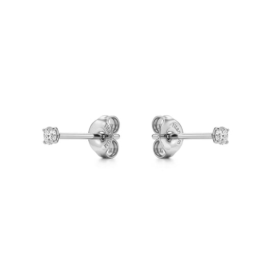 Diamond Gem Titanium Studs 2 mm  on a white background