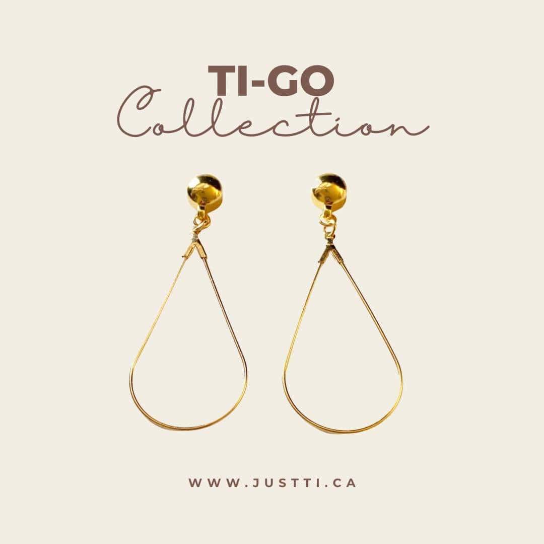TI-GO Tear drop hoop earrings -interchangeable earring