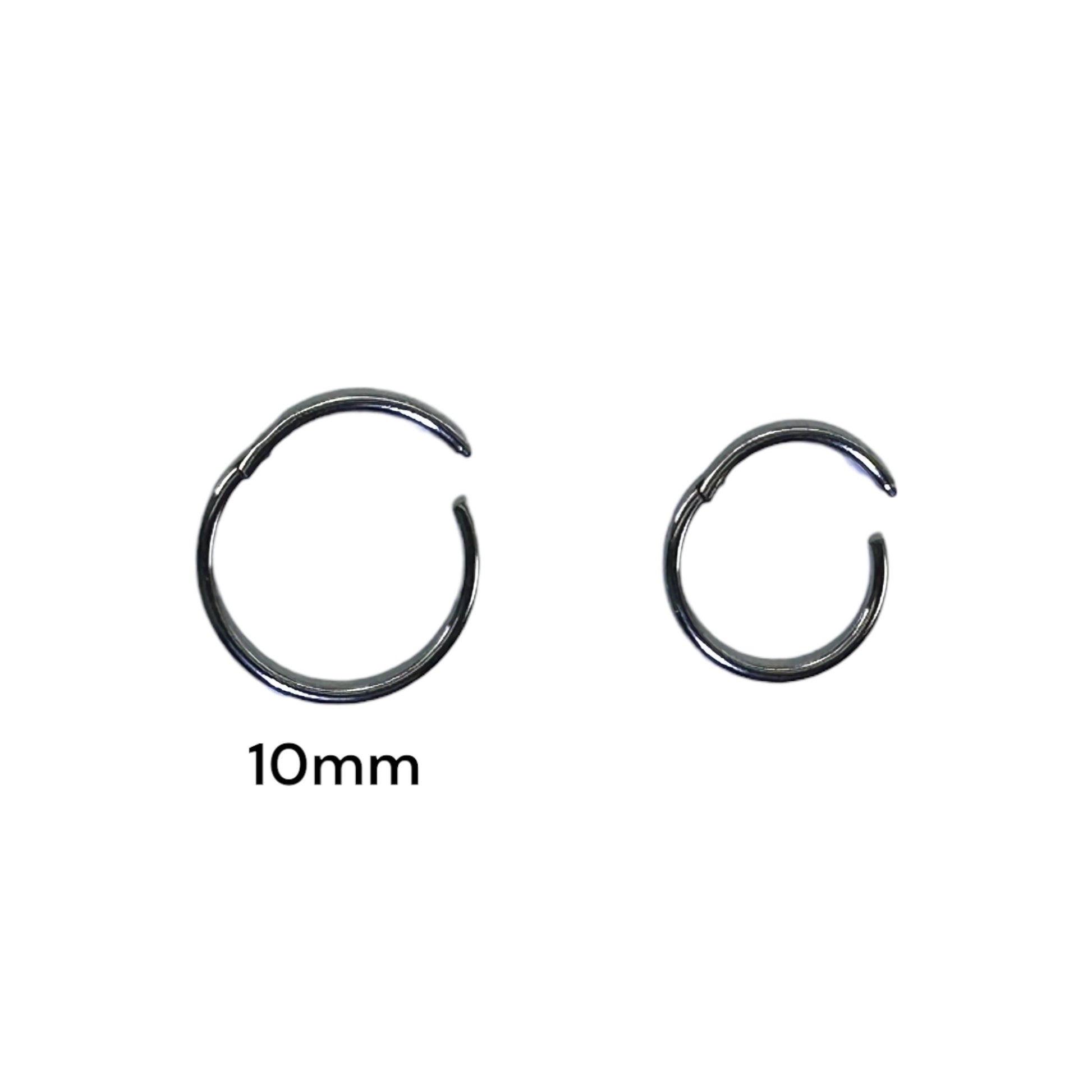 Titanium Mini Hoops size 10mm Hypoallergenic for Sensitive Ears