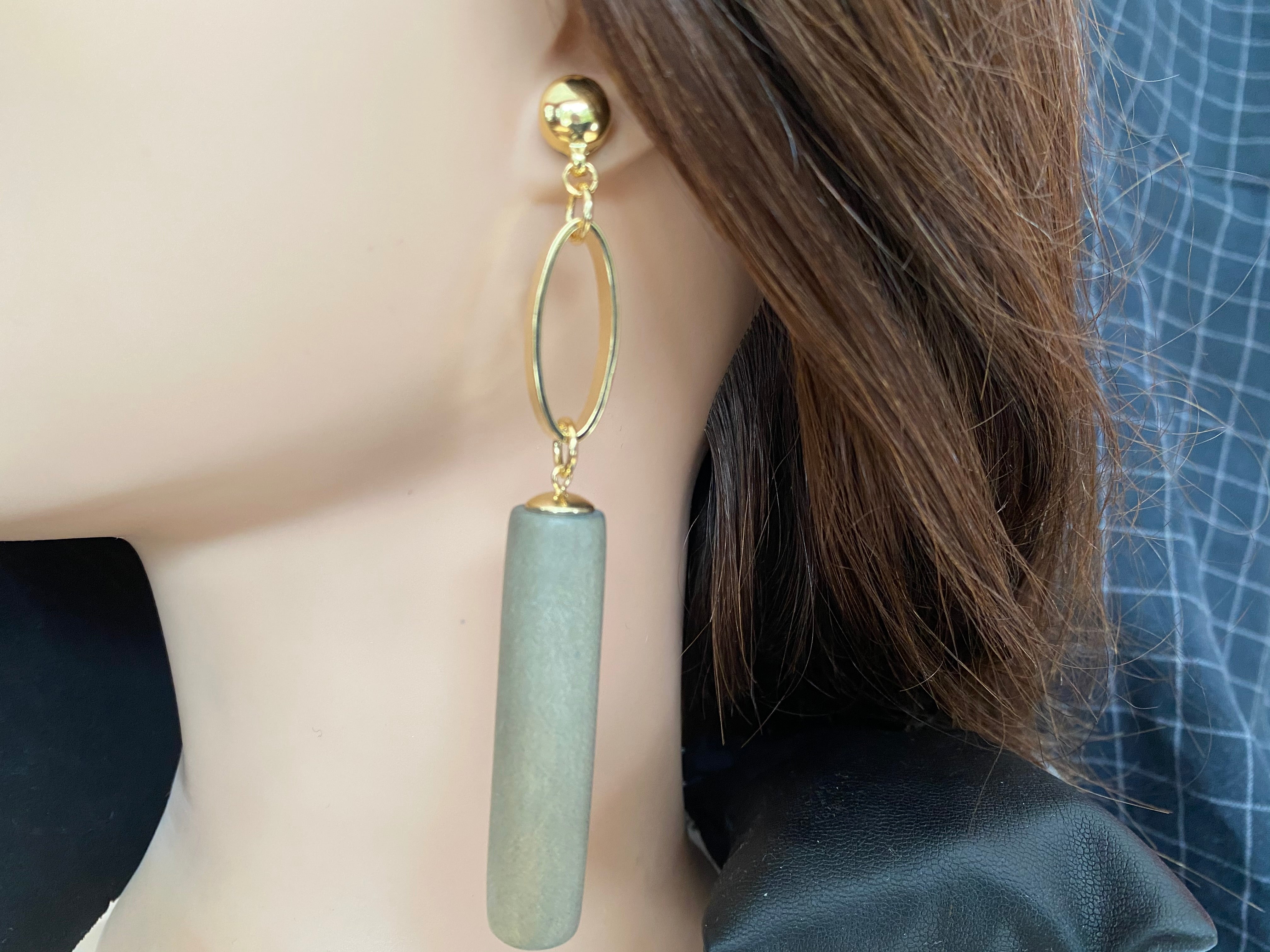 TI-GO Gold & wood earrings