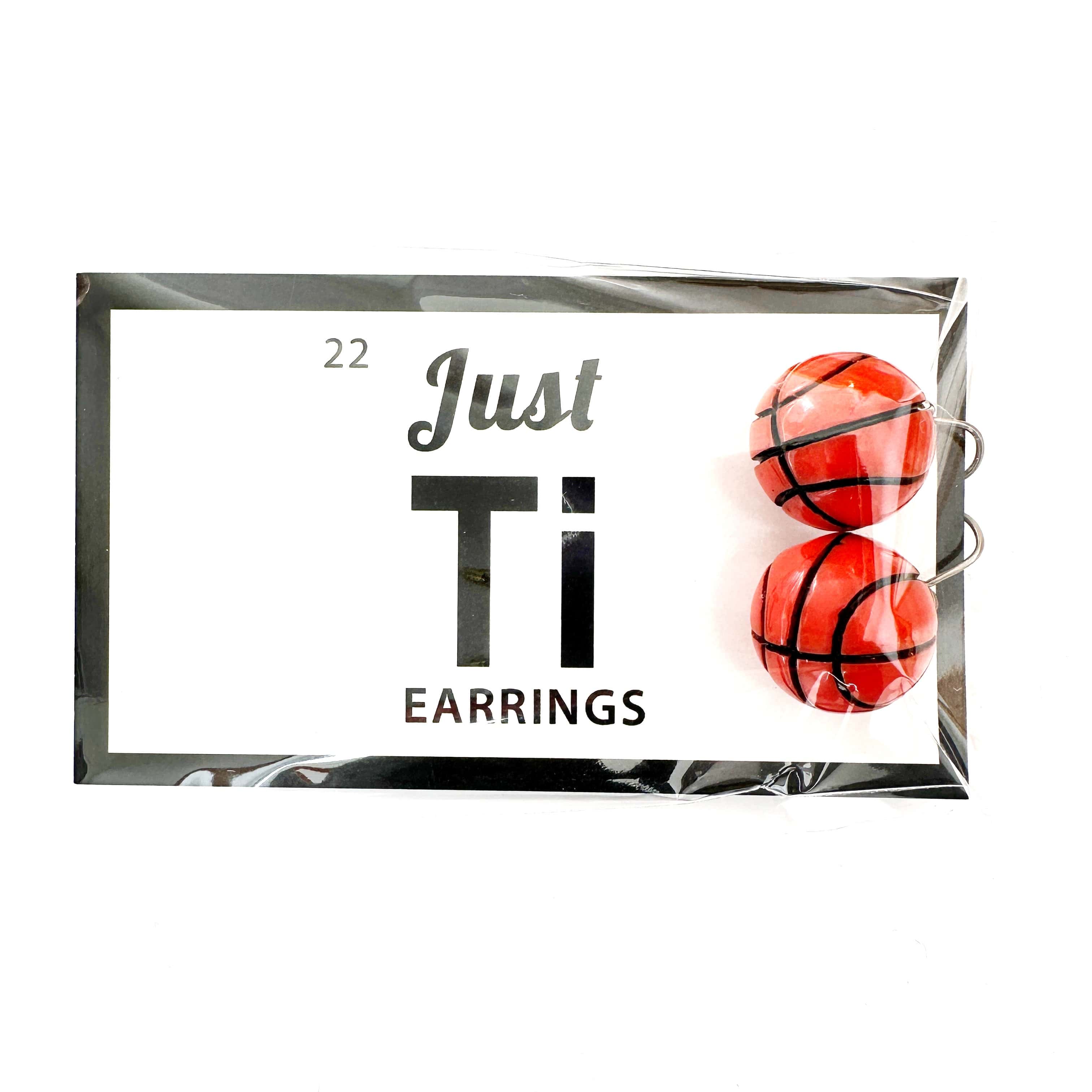 Basket ball earrings